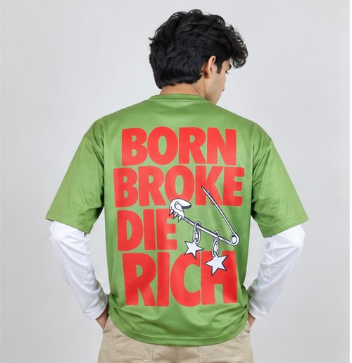 SHAMORE Gen Z lime green tee back graphic